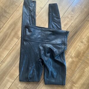 SPANX Shiny Black Leggings